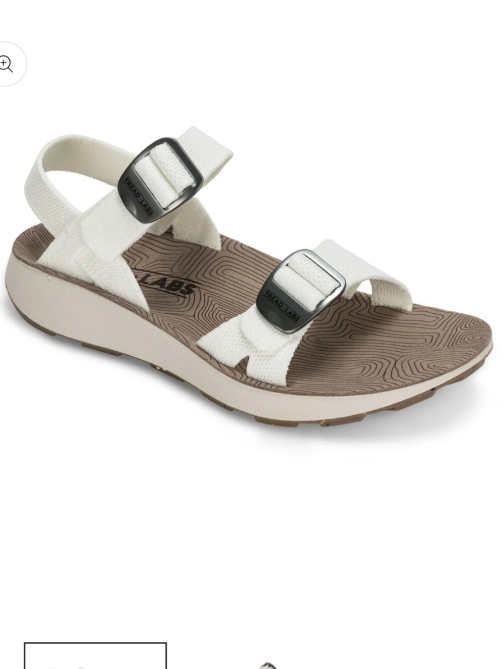Tread Labs Salinas Coconut Color Knit Adjustable Straps Size 8